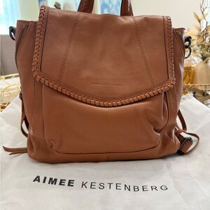Aimee Kestenberg Brown Leather Backpack